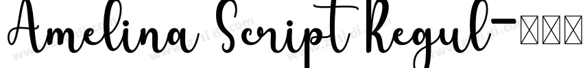 Amelina Script Regul字体转换